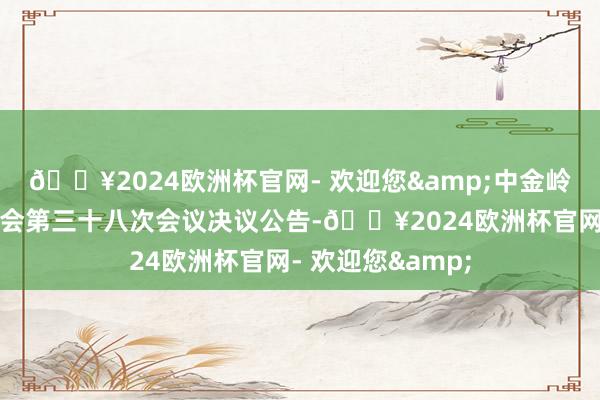 🔥2024欧洲杯官网- 欢迎您&中金岭南：第九届董事会第三十八次会议决议公告-🔥2024欧洲杯官网- 欢迎您&
