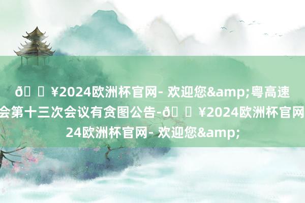 🔥2024欧洲杯官网- 欢迎您&粤高速A：第十届监事会第十三次会议有贪图公告-🔥2024欧洲杯官网- 欢迎您&