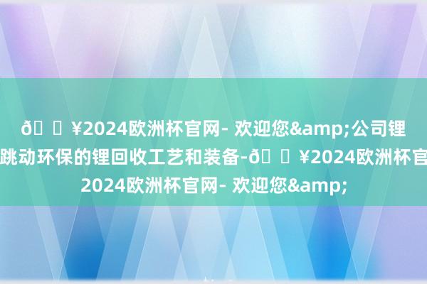 🔥2024欧洲杯官网- 欢迎您&公司锂回收业务弃取行业跳动环保的锂回收工艺和装备-🔥2024欧洲杯官网- 欢迎您&