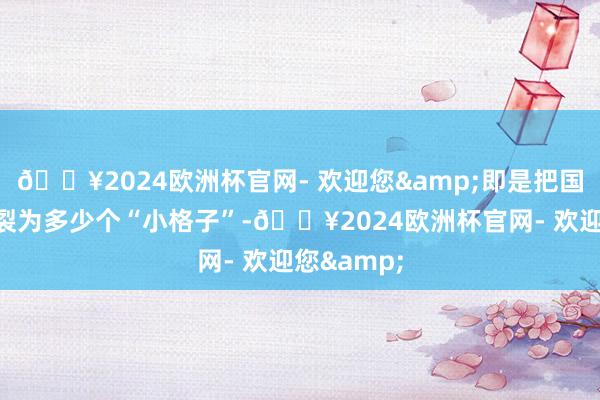 🔥2024欧洲杯官网- 欢迎您&即是把国土空间分裂为多少个“小格子”-🔥2024欧洲杯官网- 欢迎您&